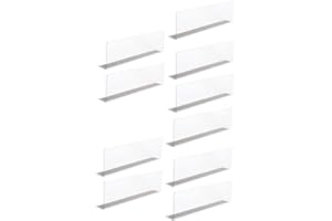 MAGICLULU Trennregal 10 Stück Acryl-Regalteiler Magnetische Schrankregal-Organizer Klare Schrankteiler Für Regale Magnetische Leitbleche