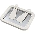 TOMVAES Ice Cream Maker,Rolled Ice Cream Machine with 2 Spatulas,Ideal for Making Rolled Ice Cream,Rolled Cream,Soft Serve Slushies,Frozen Yogurt,Sorbet and Gelatod (White)