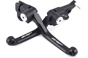 N/A GENERIC Motorcycle Pivot Brake Clutch Levers For HONDA CRF250L CRF300L/Rally 2021 2022 Motorcycle Off-road Dirt Pit Bike Left Right CNC Handle Leavers 1 Pair (Black)