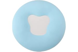 LAHOMIE Cojín facial de gel viscoelástico para el reposacabezas o ranuras nasales de la camilla de masaje, lavable y fácil de limpiar, 1 unidad (azul azur)