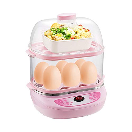WangWtry Egg Cooker Electric, Egg Maker, Egg Boiler, New Double Layer Multifunctional Egg Cooker with Stainless Steel Auto Shut Off Feature