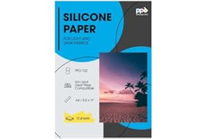 Photo Paper Direct PPD A4 10 Fogli di Carta in Silicone per Termoadesivi - Ferro da Stiro O Pressa A Caldo PPD-102-10