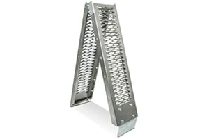 XTRON BIKEWEAR 1.8M Folding Steel Motorcycle Ramp Loading Motorbike Van/Truck Lawn Mower