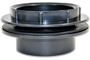 eco-filtration - 110mm Threaded Tank Connector | Bulkhead PVC Plumbing Fitting for Ponds, Gardens, Water Features, Drainage, and Rigid Pipe Connections