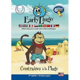 couverture de : Early Lingo : Contraires &agrave; la Plage