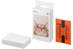 UOOTPC Papel Fotográfico Impresora Xiaomi Mi Portable, Pack de 50 Hojas, Photo Printer Paper