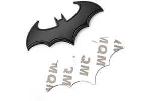 SKS Distribution® 3D Noir Batman Chauve-souris en acier inoxydable de haute qualité voiture emblème Badge en.
