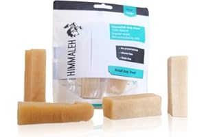 Himmaleh Yak Chews for Dogs - Yak chews for dogs small and puppies (pack of 4) - Protein Rich Dog Chews Long Lasting Natural - Yak Milk Chews - Yak Bars for Dogs - Healthy Yak Snack for small Breeds