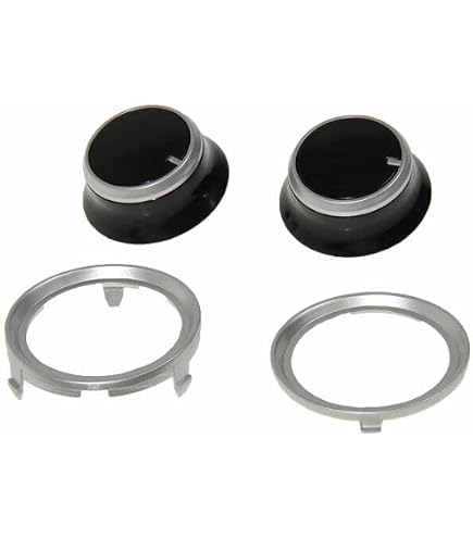 Set 4 Manopole Timer Di Ricambio Per Friggitrice Ad Aria, Forno E Barbecue – Albero A D, Plastica Argentata, Attacco Universale