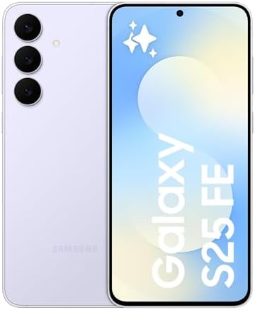 Samsung Galaxy S25 FE Smartphone AI, 3 anni di Garanzia del produttore, Display Dynamic AMOLED 2X 6.7'', Fotocamera 50MP, IP68, 8GB RAM, 256GB, Batteria a lunga durata, Icyblue [Versione Italiana]