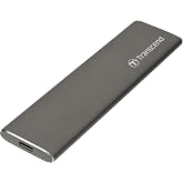 Transcend ESD250C 960GB USB 3.1 Gen 2 Type-C Taşınabilir SSD, 520MB/s Okuma Hızı, Şık Metal Kasa, PC/Mac/Android Uyumlu (TS96