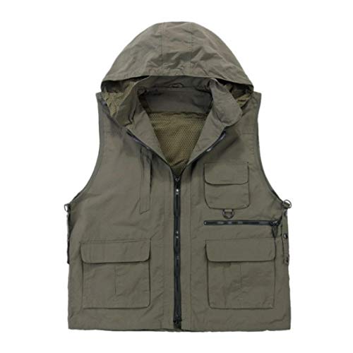 Nylon Breathable Openwork Camouflage Journalist Photographer Fishing Vest Waistcoat Jacket Coat