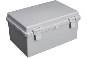 TOPHOMER Caja de conexiones IP65 resistente al agua con conectores de cable para exteriores (200 x 100 x 70 mm, paquete de 1)