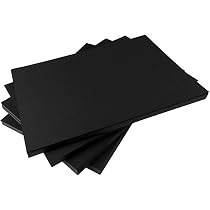 House Of Card & Paper A5 Karton Schwarz – 220 G/m², 100 Blatt, PH-neutral, Ideal Für Basteln, Kunst & Büro