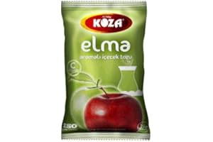 KOZA Apfel Instant Getränkepulver im Beutel 300gr | Pulver für Heiß oder Kalt Getränk | Türkischer Tee | Ice Tea Pulver | Eistee | Krümeltee | Früchtetee | Cay | Teepulver | Oralet |