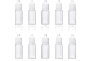 LEEQ liquid flaschen - 10 x 15 ml Tropfflaschen - Leere Quetschflasche zur Dosierung und Aufbewahrung von E-Liquid - Tropfflasche zum Mischen