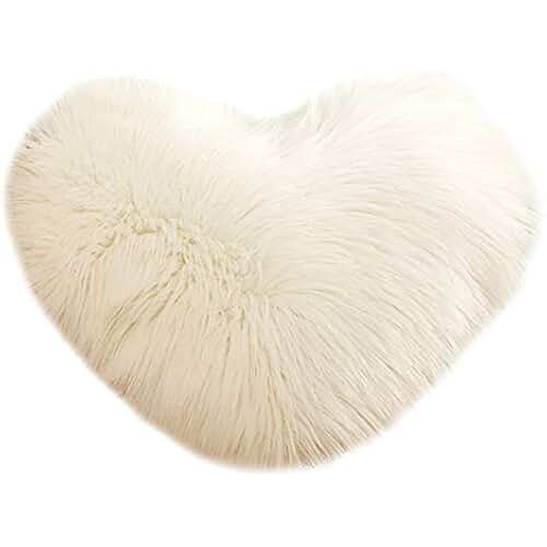 Amazon.co.uk white fluffy cushions