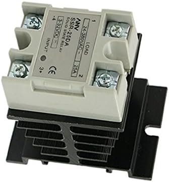 SSR-25 DA 25A 3-32V DC / 24-380V AC Solid State Relay + Heat Sink