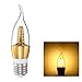 Produktbild Wokee LED Kerzen E27 2835SMD LED Kronleuchter Kerze Flamme Glühbirne Lampe 220V Blinkende LED-Flamme ist aus elfenbeinfarbenem Echtwachs Gefertigt. (B)