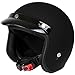 Produktbild Mach1® Jethelm Motorradhelm Schwarz-Matt ECE R 22.05 - Roller Scooter Helm Größe XS bis XXL mit Abnehmbarer Schirm (Größe 63-64 cm XXL) (Schwarz-Matt, 61-62cm XL)
