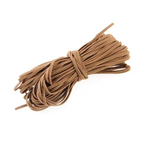 17.29-18.655m 2mm Braun Lederband Lederschnur Lederriemen Flach DIY - 2