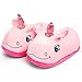 Produktbild Katara 1770 - Einhorn Unicorn Plüsch Haus-Slipper Pantoffeln für Damen/Erwachsene, Einheitsgröße 36 - 44, rosa