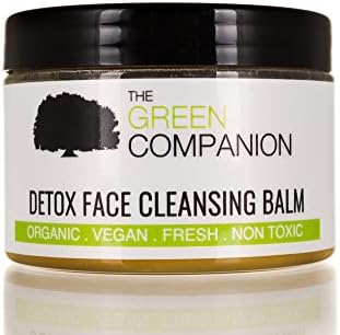 The Green Companion Detoxifying Face Cleansing Balm Hot Cloth Cleanser Combats Facial Inflammation 100% Natural Organic Vegan Fresh Non Toxic Handmade