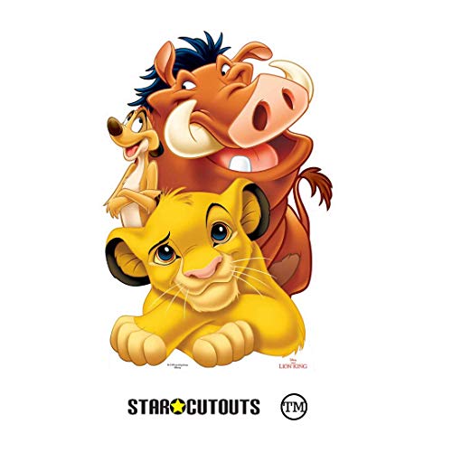 Star Cutouts Ltd SC1625 - Sagoma in Cartone di Simba Cucciolo, Motivo a Tema del Film "Il re Leone" della Disney, per Fan e Feste a Tema Animali, con Licenza Ufficiale