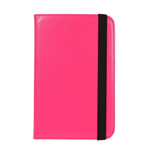 Universal Rotation Tasche für Tablet Modelle in 7, 8 oder 10 Zoll Größe Case Schutz Hülle Cover (7 Zoll, Pink) - 5
