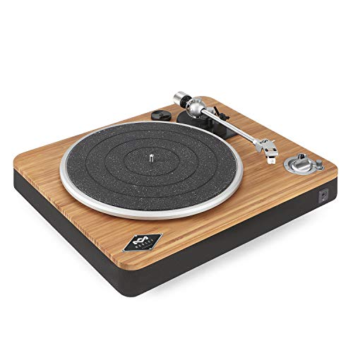 House of Marley Stir It Up Giradischi Bluetooth Wireless, 45/33 Giri, Piatto Lega di Alluminio, Braccio in Metallo Rigido, Cartuccia MM Audio-Technica