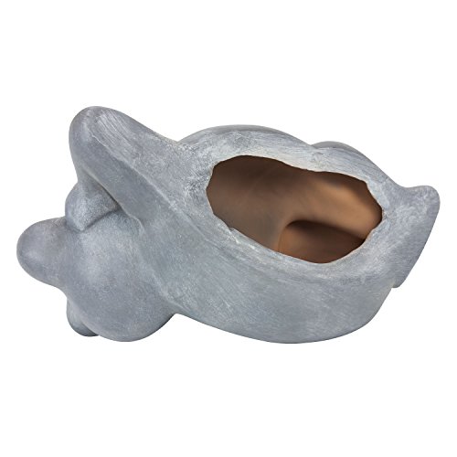 Gartendeko Keramik-Frosch Gartenfigur Figur grau L 28,5 cm Frosch Figuren - 3