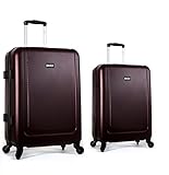 Juego de trolleys en ABS muy resistente y gran capacidad, incluido cabina 55x40x20 muy ligero