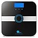 1byone Body Fat Scale with Tempered Glass, 180kg/400lb Weight Capacity, 10 Users Auto Recognition, Measures Weight, Body Fat, Water, Muscle, Calorie and BMI, Black