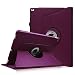 Produktbild iPad Pro 12.9 Zoll Hülle - Fintie 360 Grad Rotierend Stand Kunstleder Schutzhülle Smart Cover Case Tasche Etui mit Auto Schlaf / Wach Funktion für Apple iPad Pro 12,9 Zoll 2015 Release Tablet, Lila