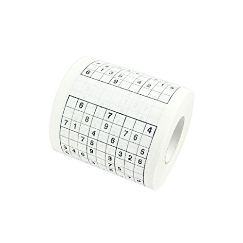 Preisvergleich Produktbild OUNONA Toilettenpapier Sudoku rätsel Klopapier Lustige Tissue