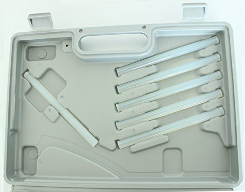 Heißklebepistole kabellos 11mm Wärmespeicher 230 Volt inkl. 6 Klebesticks im Koffer - 6