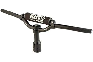 TUN'R - Manubrio per scooter cross, in alluminio, con attacco, colore: Nero