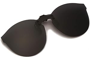 YAMEIZE Clip per Occhiali da Sole, Flip up Senza Telaio Occhiali da Sole, Uomo e Donna Polarizzata Lente, Adatti per All'aperto…