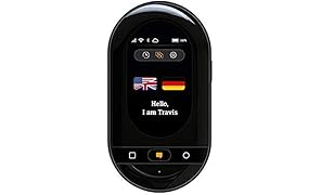 Travis Touch - Traduttore Smart con 105 Lingue, Schermo Touch, 4G LTE, Hotspot, Ricarica Wireless