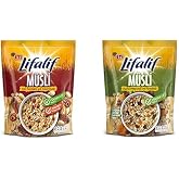 Eti Lifalif Yer Fıstıklı Ve Hurmalı M&uuml;sli 350 g ve Eti Lifalif Kuru Meyveli ve Fındıklı M&uuml;sli 350 g