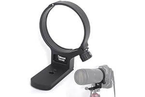 ISHOOT Anillo de montaje de trípode para lente Tamron 100-400 mm f/4.5-6.3 Di VC USD Lens A035 (para Canon y Nikon), placa de liberación rápida tipo Arca-Swiss integrada con agujeros de tornillo de 1/4