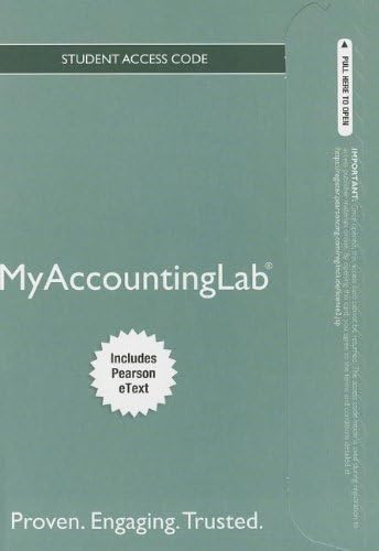 NEW MyLab Accounting with Pearson eText -- Standalone Access Card -- for Horngren's Financial & Managerial Accounting (MyAccountingLab (Access Codes))