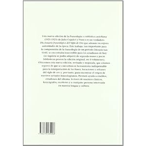 Diccionario fraseológico del Siglo de Oro (Lexicografia)