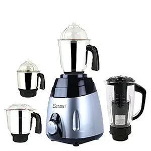 Sunmeet 750 Watts Mixer Juicer Grinder with 4 Jar (1 Juicer Jar,1 Medium Jar,1 Large Jar and 1 Chuntey Jar) Direct Factory Outlet, Save On Retailer Margin.