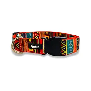 Caninkart Dog Collar- Printed Red (XL)