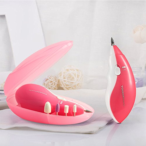 TOUCHBeauty TB-0602A Maniküre-Pediküre-Set mit 5 Aufsätzen Elektrische Nagelfeile mit Aufbewahrungsbox - 9