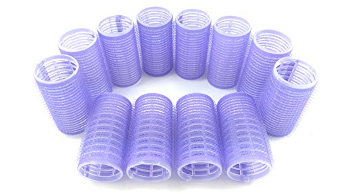 Medium Size Hair Rollers Curlers Self Grip Holding Rollers Hairdressing Curlers Hair Design Sticky Cling Style For DIY Or Hair Salon By Kamay's (Gripping Sticky Rollers 27mm/1.1" Medium Size 12PCS)