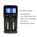 Produktbild HKFV 2 Slot USB Ladegerät LCD Display für 26650 22650 20700 21700 18650 Batterie Universal-Akku USB-Ladegerät LCD-Ladeanzeige