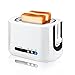 Produktbild Aigostar Brotchen Weiß 30HMC - Toaster, 850W, 2-Scheibe mit einstellbarer Temperaturregelung, BPA frei. Exklusives Design.