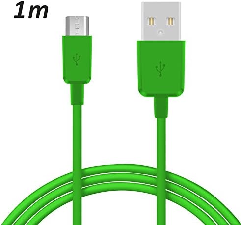 1 x Wiko Highway 4G Micro USB Data Cable/Charger Cable/1 Metre Premium Cable in Green – from TheSmartGuard